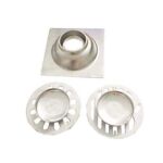 High Quality Square 4 انچ 2 Mm Thin 201 Stainless Steel Engineer Style Shower Toilet Kitchen Floor Drain