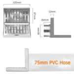 Дүң салт 2 Мм калың сус 304 Дат баспас болоттон жасалган дубалдын кабыгы төгүлүп турат