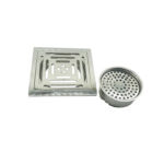 Сюньцзя/сіньчжыцзя – 15 *15 См 6 Mm Thick Palisade Pattern 201 Stainless Steel Kitchen Square Floor Drain with Large Common Odor Proof Core