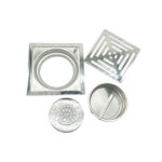 Сюньцзя/сіньчжыцзя – 15 *15 См 6 Mm Thick Palisade Pattern 201 Stainless Steel Kitchen Square Floor Drain with Large Common Odor Proof Core