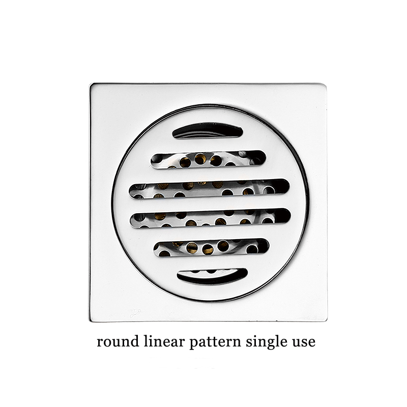 Hot Square Tebal 6mm 4 Inci 201 Stainless Steel Round Apple Pattern Kamar Mandi Shower Kuningan Anti Bau Floor Drain dengan Bayonet —XINZHIJIA / XUNJIA
