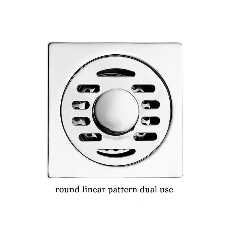 Hot Square Tebal 6mm 4 Inci 201 Stainless Steel Round Apple Pattern Kamar Mandi Shower Kuningan Anti Bau Floor Drain dengan Bayonet —XINZHIJIA / XUNJIA