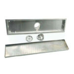 304 Сливная линия для ванной комнаты из нержавеющей стали, сливная линия для пола, прямоугольная дренажная труба для душа — XINZHIJIA/XUNJIA