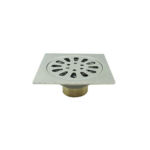 Square Light 4 انچ 2 Mm 3 Mm Thick Garage Floor Drain Cover with Brass Magnetic Self Seal Core