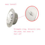 2023 Bagong Custom Round Hindi kinakalawang na asero Air Diffuser Vents Banyo Kusina Diffuser Vents