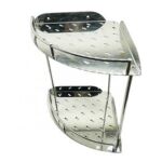 Xunjia/xinzhijia – Estante de almacenamiento de acero inoxidable, soporte de acero para cuarto de ducha con ángulo montado en la pared adhesivo sin perforación