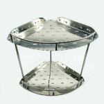 Xunjia/xinzhijia – Estante de almacenamiento de acero inoxidable, soporte de acero para cuarto de ducha con ángulo montado en la pared adhesivo sin perforación