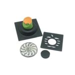 Großhandel Dual 6 mm dick 4 Zoll quadratisch schwarz 201 Edelstahl Badezimmer Dusche Kunststoff Gerade Abfluss Anti -Geruchsboden Abfluss