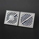 Thiết Bị Vệ Sinh Inox Cao Cấp, Xả sàn bảo vệ gót chân bằng thép không gỉ được chải —XINZHIJIA/XUNJIA