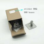 ซุนเจีย/ซินจือเจีย – Factory Supply 304 Stainless Steel Brushed Self-Adhesive Kitchen And Bathroom Single Towel Coat Hook