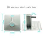 ซุนเจีย/ซินจือเจีย – Factory Supply 304 Stainless Steel Brushed Self-Adhesive Kitchen And Bathroom Single Towel Coat Hook