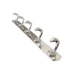 Xunjia/xinzhijia – 2023 New Modern High Quality Wall Bathroom Accessories Bathrobe Hanging 5 Hooks Stainless Steel Flat Bar Single Layer Coat Hooks