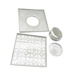 حار بيع 20*20 سنتيمتر 2 مللي متر سميكة 304 مصرف أرضي مربع من الفولاذ المقاوم للصدأ مع عنصر فلتر