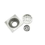 Xunjia / Xinzhijia -10 * 10см 2mm калың 304 Дат баспас болоттон жасалган суу чарчы кабатка окшоп, жалпы жыттанган ядро