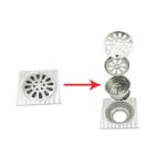 Xunjia / Xinzhijia -10 * 10см 2mm калың 304 Дат баспас болоттон жасалган суу чарчы кабатка окшоп, жалпы жыттанган ядро