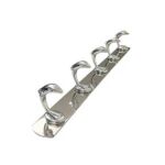 Xunjia/xinzhijia – 2023 New Modern High Quality Wall Bathroom Accessories Bathrobe Hanging 5 Hooks Stainless Steel Flat Bar Single Layer Coat Hooks