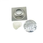 Аянттын 10 * 10см 2мм калың 304 Дат баспас болоттон жасалган сызыктуу пол, PVC жытын далилдөө