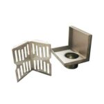 Дүң салт 2 Мм калың сус 304 Дат баспас болоттон жасалган дубалдын кабыгы төгүлүп турат