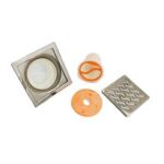 High Quality 6mm Thick 201 Stainless Steel Corrugated Kitchen Anti Odor And Anti-foul Floor Drains for Restaurant