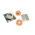 High Quality 6mm Thick 201 Stainless Steel Corrugated Kitchen Anti Odor And Anti-foul Floor Drains for Restaurant