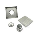 Xunjia/xinzhijia – Borong 2mm Tebal Sisipan Jubin Halimunan 304 Longkang Lantai Persegi Keluli Tahan Karat