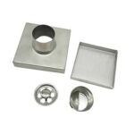 Xunjia/xinzhijia – Borong 2mm Tebal Sisipan Jubin Halimunan 304 Longkang Lantai Persegi Keluli Tahan Karat