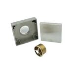 Дүң жогорку сапаттагы көрүнбөгөн жыттын далили 3 мм калың 304 Дат баспас болоттон жасалган плиткадан жасалган полго түшүп, жез Магниттик ядро -xinzhijia / Xunjia