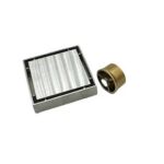 Дүң жогорку сапаттагы көрүнбөгөн жыттын далили 3 мм калың 304 Дат баспас болоттон жасалган плиткадан жасалган полго түшүп, жез Магниттик ядро -xinzhijia / Xunjia