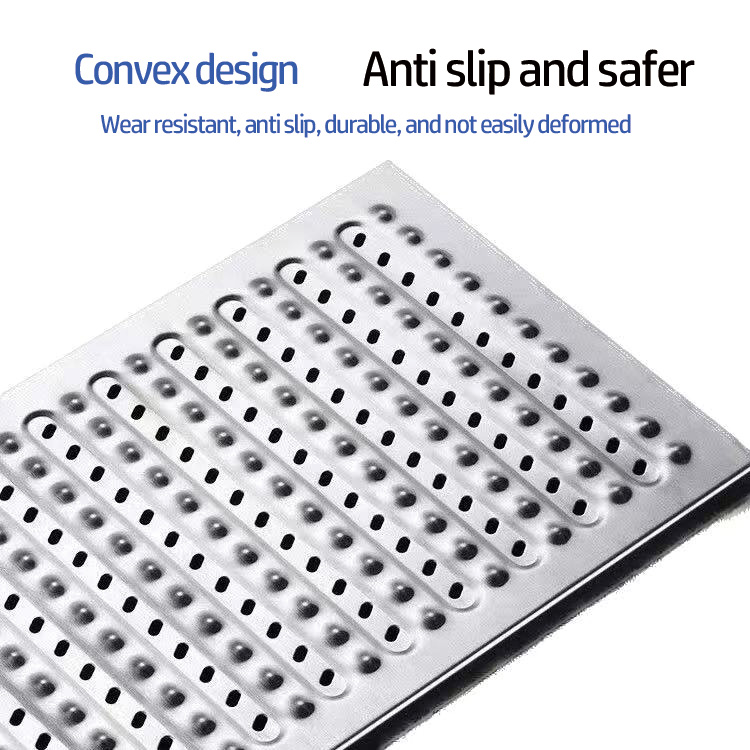 Xunjia/xinzhijia – Özel 1.2MM 201 Paslanmaz Çelik Mutfak Banyo Süpermarket Yeraltı Garaj Siper Zemin Drenaj Kanalizasyon Kapak Plakası