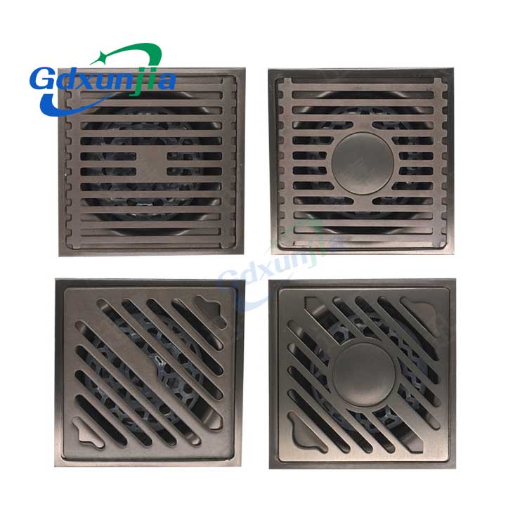 加厚防臭槍灰色不銹鋼地漏