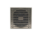 枪灰色加厚防臭不锈钢地漏