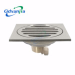 Stainless steel floor drain bathroom with multiple specifications of odor proof single and double floor drains.